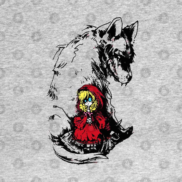 The Red Riding Hood & The Wolf by ShadesArts